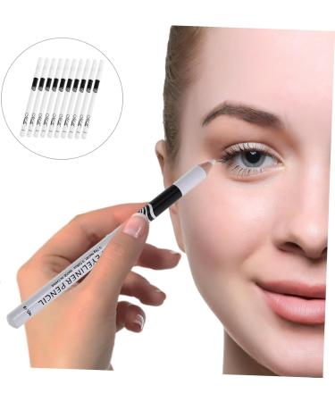 VINTORKY 20 Pcs Lying Silkworm Eyeliner Glitter Eyeliner Waterproof Eye Liner Pencil Gel Wooden Pole White - Buy Online on GoSupps.com