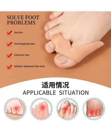 Toe Separator for Overlapping Toes - 2 Gel Toe Spreaders for Big Toes | Comfort & Relief - Buy Online on GoSupps.com