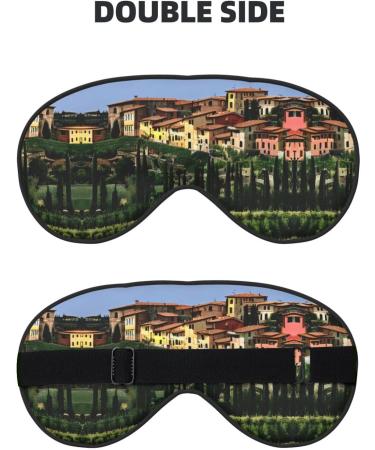 Buy Italy-Tuscan Print Soft Eye Mask | Travel & Sleep Eye Cover for Men & Women - Buy Online on GoSupps.com