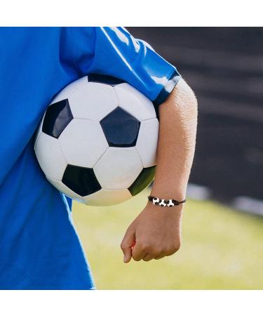 Sport Theme Charm Bracelets - Set of 20 Soccer Basketball Football Baseball Volleyball Bracelets for Teens and Adults - Adjustable and Inspirational Sports Beads Bracelet with Charms - Great Outdoor Gift - Buy Online on GoSupps.com