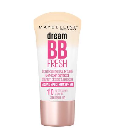 Maybelline Dream Fresh BB Cream 8 in 1 BB skin perfecter 30 SPF - Light/Medium - 1 Ounce