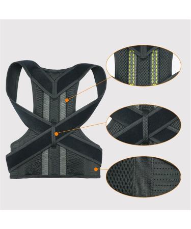 Unisex Posture Corrector Lower Upper Back Brace Support for Men Women - Shoulder Spine Support for Physical Therapy Posture Support Brace with Straps (Size : XXL) (X) - Buy Online on GoSupps.com