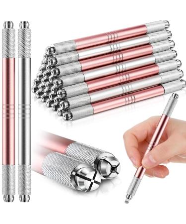 ecaqlin 30 Count Microblading Pen Double Sided Microblading Handle Microblading Eyebrow Pencil Waterproof Cosmetic No Blades Easy to Use