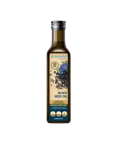 Huile de Cumin Noir 250ml Press e Froid Huile V g tale Pure de Nigella Sativa pour la Peau les Cheveux le Massage et l Usage Culinaire BIOHERBA 1 Pi ces