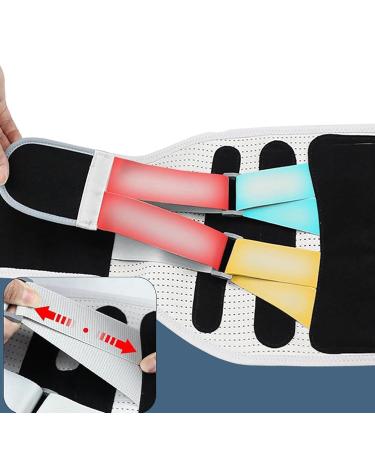 Back Brace - Back Reliever Belt | Waist Lumbar Lower Back Support Belt for Women Men Back Reliever Spinal Belt Back Relief Strap Black B - Buy Online on GoSupps.com