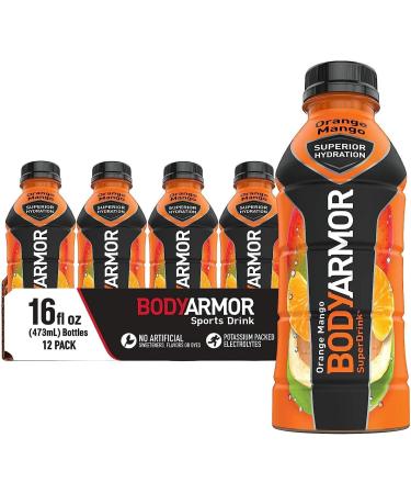 HOT BARGAINS BODYARMOR Sports Drink Sports Beverage Natural Flavours With Vitamins Potassium-Packed Electrolytes Low Calorie BODY ARMOR Drink (Orange Mango) - Buy Online on GoSupps.com