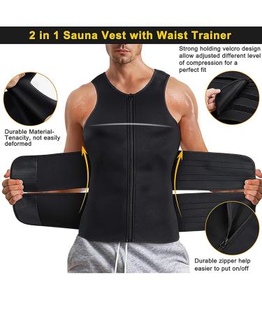Men's Back Waist Posture Corrector - Comfortable Back Support Brace Under Clothes | XXL Black - Improve Posture & Enhance Comfort - Buy Online on GoSupps.com