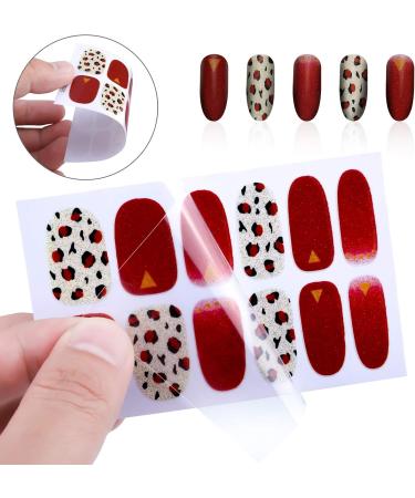 MWOOT 16 Sheet Leopard Nail Ticker - Self-Adhesive Nail Art Stickers & Nail Files for DIY Manicure Decoration - Buy Online on GoSupps.com