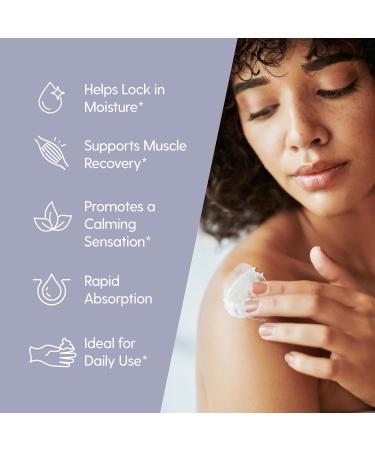 Lavender & Chamomile Magnesium Lotion for Sleep, Relaxing Nightime Cream for Leg Cramps, Sore Feet and Joints | with Moisturizing Shea Butter, Coconut Oil, Collagen, Stem Cells, 8 fl oz by M3 - Buy Online on GoSupps.com