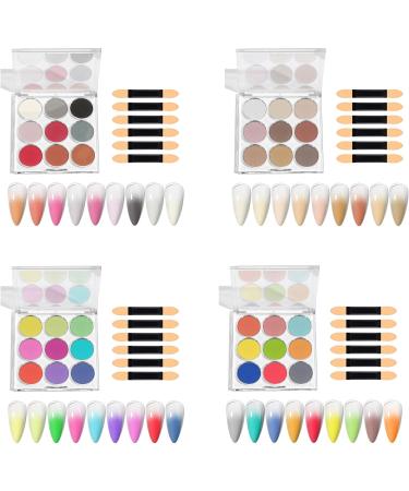 Nail Powder Set Create Colorful Fading Effects With Solid Nail Powder DIY Nails Designs DIY Nail Design CF03 - Buy Online on GoSupps.com