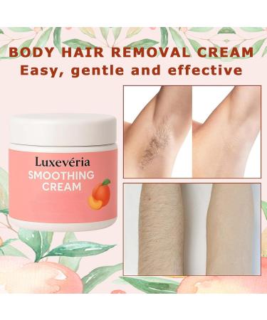 Nbzsmlkn Luxev ria Facial Hair Removal Cream Smoothing Cream Depilatory Cream with Peach Treatment for Smooth Skin for Women and Men 1 piece - Buy Online on GoSupps.com