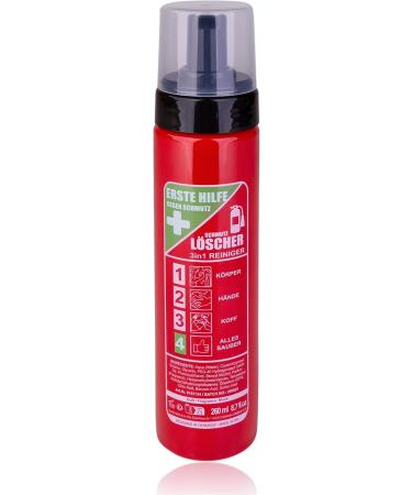 Accentra 3 in 1 Shower Gel & Shampoo DIRT EXTINGUISHER in a fire extinguisher style bottle 260 ml extinguishing foam for body hands and hair in a fire truck design - Buy Online on GoSupps.com