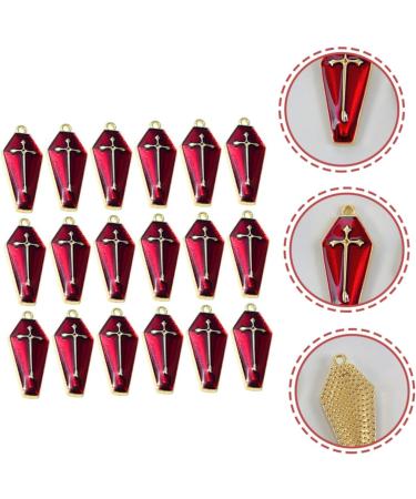 VILLCASE 120 Pcs Coffin Earrings Cross Necklaces Halloween Charm Enamel Coffin Pendant Vintage Coffin Beads Charms for Necklace Metal Coffin Charm Necklace Locket Alloy Bracelet Jewelry - Buy Online on GoSupps.com