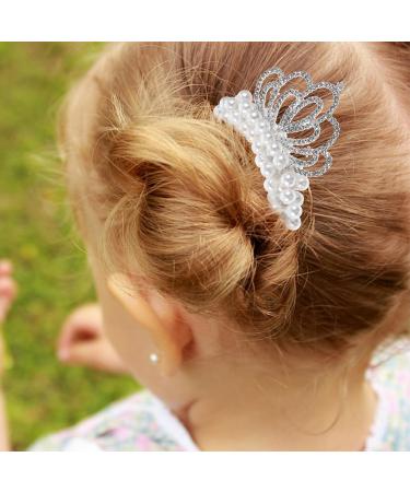 Beavorty pearl crown hair ties girls hair ties elastic ponytail holder hair ties for girls pearl hair scrunchies hair scrunchies for girls child plastic hair accessories pearl beads - Buy Online on GoSupps.com