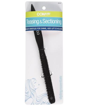 Conair Slim Teasing Hair Brush - Mixed Boar Bristle - Professional Quality - Buy Online on GoSupps.com