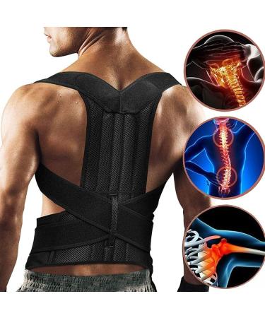 Posture Corrector - Adjustable Back Brace for Neck Shoulder Upper Back Pain Relief - Lumbar Support Belt Straightener Waist Straps for Men Women (Size : X-Small) (Large) (XX) - Buy Online on GoSupps.com
