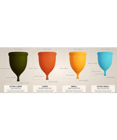 Pixie Cup Soft Menstrual Cup - Most Comfortable Reusable Period Cup - Buy One Give One - Includes Ebook, Wipes, Lube & Storage Bag - X-Large - Buy Online on GoSupps.com