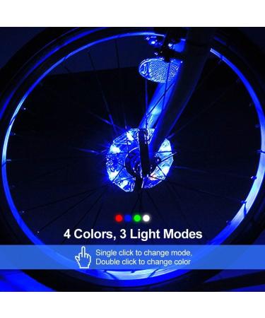 Estiq Rechargeable Bike Wheel Hub Lights - Waterproof RGB LED Cycling Lights | Safety Warning & Decoration - 1 Pack - Buy Online on GoSupps.com
