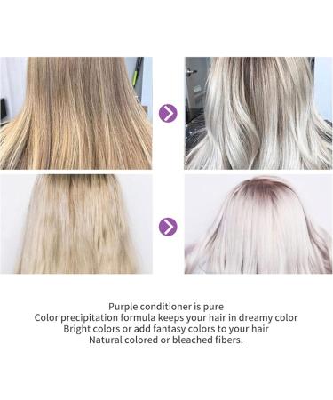 300ml Masque capillaire violet Correcteur de teinte blonde liminer la coloration jaune Shampooing d colorant Traitement des cheveux gris Apr s-shampooing neutralisant blond mauve hair - Buy Online on GoSupps.com