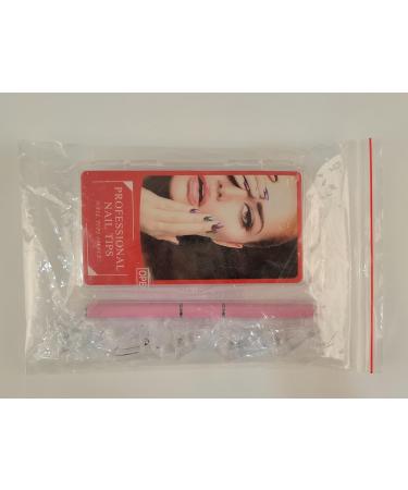 Kalolary Dual Nail Forms Set - 100PCS Full Cover Extension Tips with T Shape Mold, Pink Gel Brush & 5PCS Nail Clips - Buy Online on GoSupps.com
