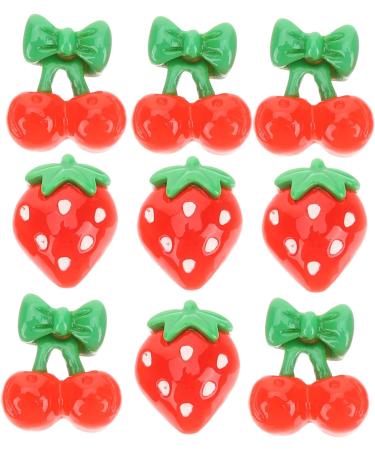 Healeved 120 Pcs Cherry Slices Strawberries Small Flatback Cute Lip Gloss Nail Gothic Home Decor Small Cherry Flatback Craftsman Hand Tools Strawberry Decor Hair Resin 3d Peach Red Fruit - Buy Online on GoSupps.com