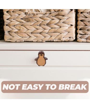 Angoily Wooden Penguin Drawer Buttons | Cute Cabinet Handles & Hardware for Dressers & Cupboards | International Shipping Available - Buy Online on GoSupps.com