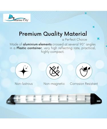 MARINE CITY 2 x 23 Inches Aluminum Tube Radar Reflector for Sailboats - 25 SQF Reflective Area - Pack of 1 - Buy Online on GoSupps.com