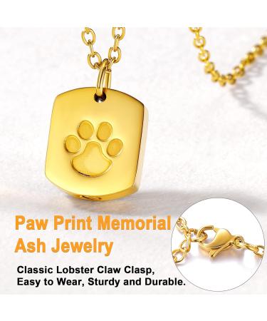 U7 Women's Cremation Urn Necklace - Cycle of Life & Celtic Knot Pendant for Ashes - Dog Feet Wings & Crucifix Design in Stainless Steel - Stylish Memorial Jewelry - Buy Online on GoSupps.com