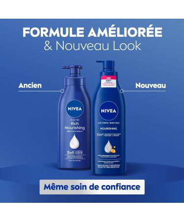 NIVEA Intense Hydration Body Lotion 72H (1 x 250ml) - Nourishing Body Lotion with Pure Hyaluronic Acid & Sweet Almond Oil - Moisturizing Body Cream for Dry to Very Dry Skin - Buy Online on GoSupps.com