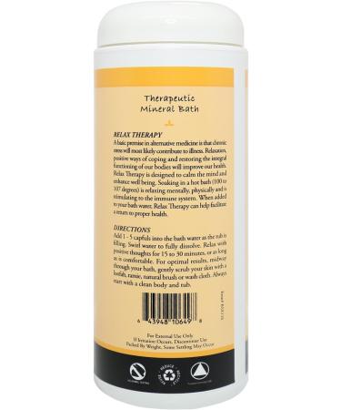 Plantlife Relax Therapy Bath Salts - Natural Aromatherapy for Balance, Calm, and Tension Release - 16 oz (California Made) - Buy Online on GoSupps.com