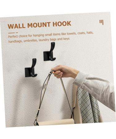 Cabilock 3pcs Single Clothes Hook Clothing Storage Hooks Coat Hooks Towel Hook Coat Rack Aluminum Alloy Black - Buy Online on GoSupps.com