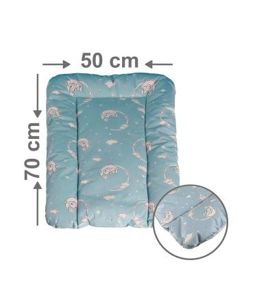 Babynness Waterproof Wrapping - High Quality Wipeable & Easy to Clean - Diaper Documents Organizer in Moon & Star Blue - 50x70 cm - Buy Online on GoSupps.com