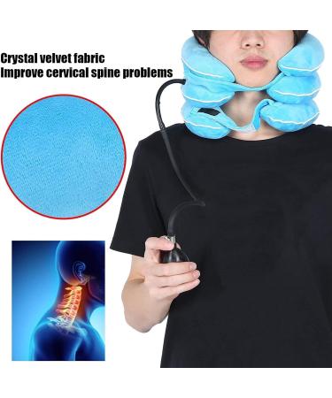 SAFWEL Cervical Neck Traction Device - Inflatable Neck Support Collar for Effective Pain Relief | International Shipping Available - Buy Online on GoSupps.com