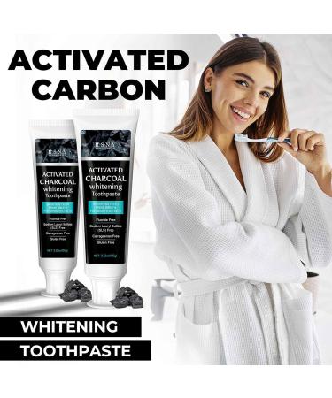 Activated Carbon Toothpaste for Whitening | Charcoal Toothpaste for Stain Removal & Fresh Breath | Fluoride-Free | 100g - Buy Online on GoSupps.com