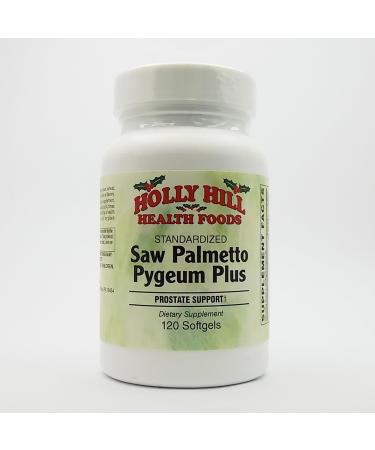 Holly Hill Health Foods Standardized Saw Palmetto Pygeum Plus 120 Softgels 120 Count (Pack of 1)