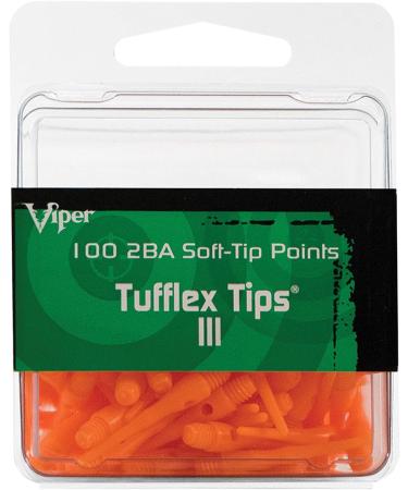Viper Tufflex III Soft Tip Dart Points 2BA Thread - Neon Orange (100 Pack) - Buy Online on GoSupps.com