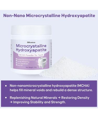 Microcrystalline Hydroxyapatite Powder for Teeth MCHA Tooth Powder Supports Enamel-Friendly & Gentle Whitening Fine Tooth Powder for Enamel Care Easy DIY Oral Care Alternative 30g - Buy Online on GoSupps.com
