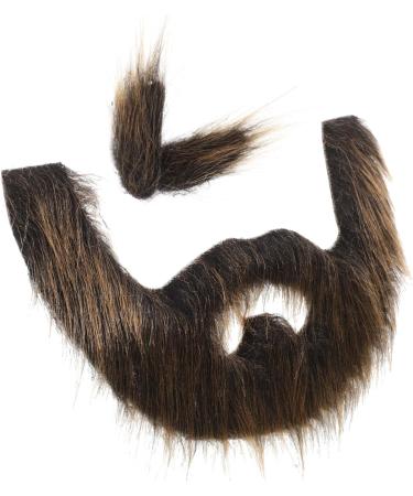 TOVINANNA 4 Sets Beard Dress up Brown Beard Pirate Beard Fake Eyebrow Fake Beard Beards for Costumes Plush 20.00X13.00X0.50CMx4pcs Multix4pcs - Buy Online on GoSupps.com