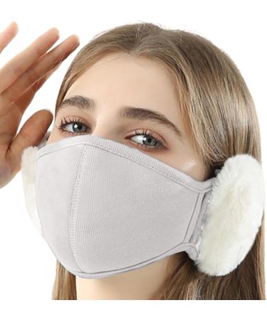 Buy Holded Cotton Cloud-Shaped Outdoor Face Cover with Rabbit Fur Ear Warmer - Breathable & Plush Winter Face Cover for Kids - International Shipping Available - Buy Online on GoSupps.com