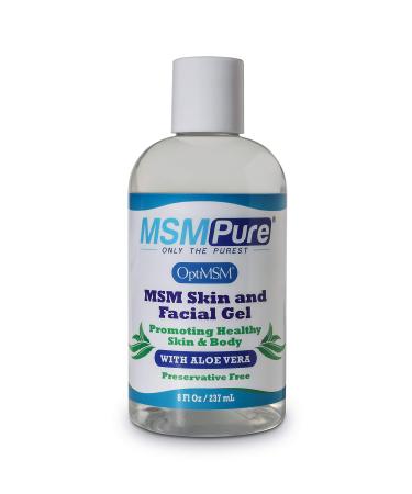 Kala Health MSMPure Max Strength Skin and Facial MSM Gel with Organic Aloe  8 oz  Preservative Free  Made in the USA