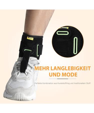 Tenbon Foot Orthosis for Foot Lifting Weakness - Ankle Bandage & Splint for Drop Foot - Lightweight Supportive Shoes for Left & Right (Black) - Buy Online on GoSupps.com
