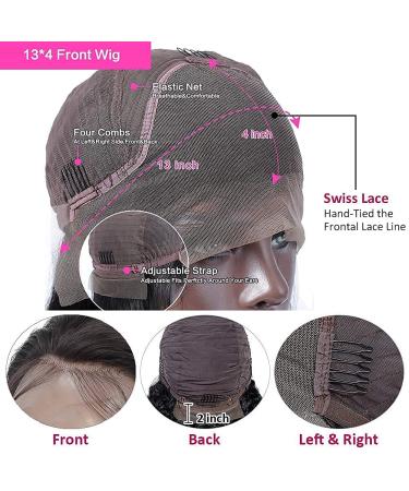 DERRICKRIS 24 Inch Straight Lace Front Human Hair Wig - 150% Density, Natural Black - for Women - Buy Online on GoSupps.com