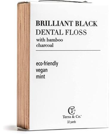 Terra & Co. Brilliant Black Dental Floss - 32 Yards | Eco-Friendly & Effective - Buy Online on GoSupps.com
