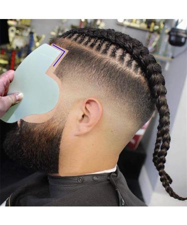 riskaLa Beard Shaper | Easy to Clean Lineup Tool Also as Blocking Card for Hair Building Fibers Product Hair Line Shaping Product Riskala White - Buy Online on GoSupps.com