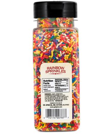 Chefs Select Rainbow Sprinkles Jimmies 14oz | Gluten Free | Value Size - Buy Online on GoSupps.com