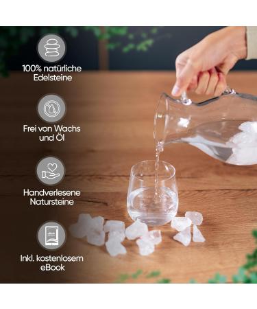 Puraja Mountain Crystal Gemstones Set | Natural Premium Raw Stones | Healing & Chakra Water Stones | 1000g Versatile Use for Wellness - Buy Online on GoSupps.com