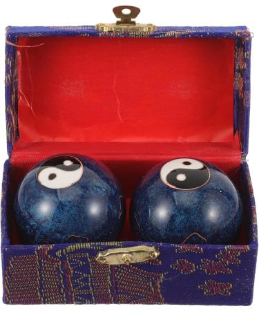 Lurrose Hand Surface Massage Balls - Chinese Baoding Balls for Stress Relief & Finger Exercise - Metal Handball Fitness - Buy Online on GoSupps.com