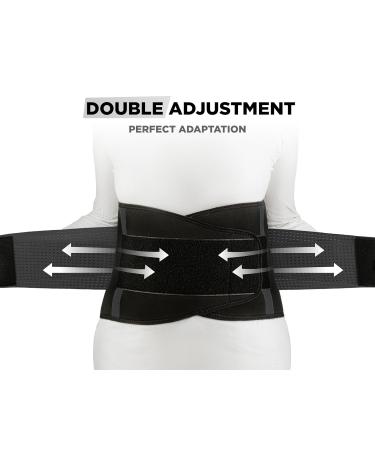 Vitalbak Back Bandage - Unisex Lumbar Support Belt for Pain Relief | Adjustable Hip & Back Pain Solution | Black Size M - Buy Online on GoSupps.com