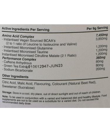 Warrior Amino Blast Cherry Cola - 270g, 30 Servings - Buy Now! - Buy Online on GoSupps.com