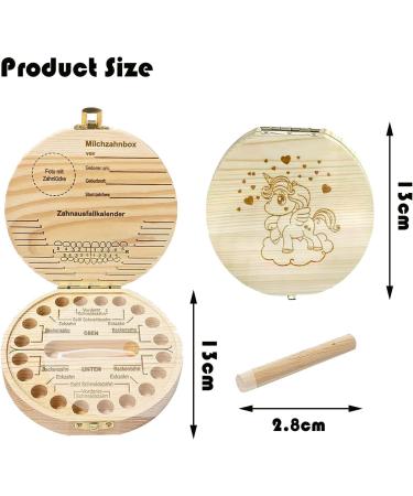 Custom Wooden Tooth Box for Baby Teeth | Keepsake Souvenir for Girls | Perfect Gift for Newborns - Buy Online on GoSupps.com